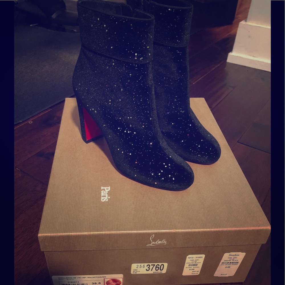 Sparkly Black Boots